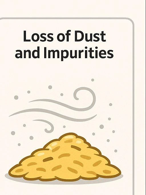 Loss of Dust and Impurities Loss of Dust and Impurities